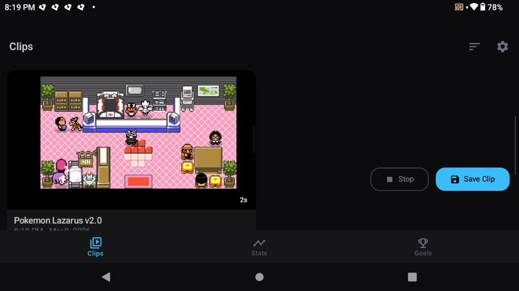 PlayGoals clip interface